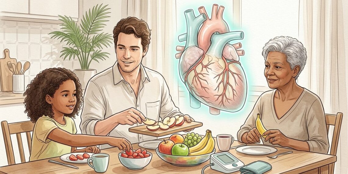 Frutas que protegem o coração em todas as idades: do prato das crianças ao dos adultos