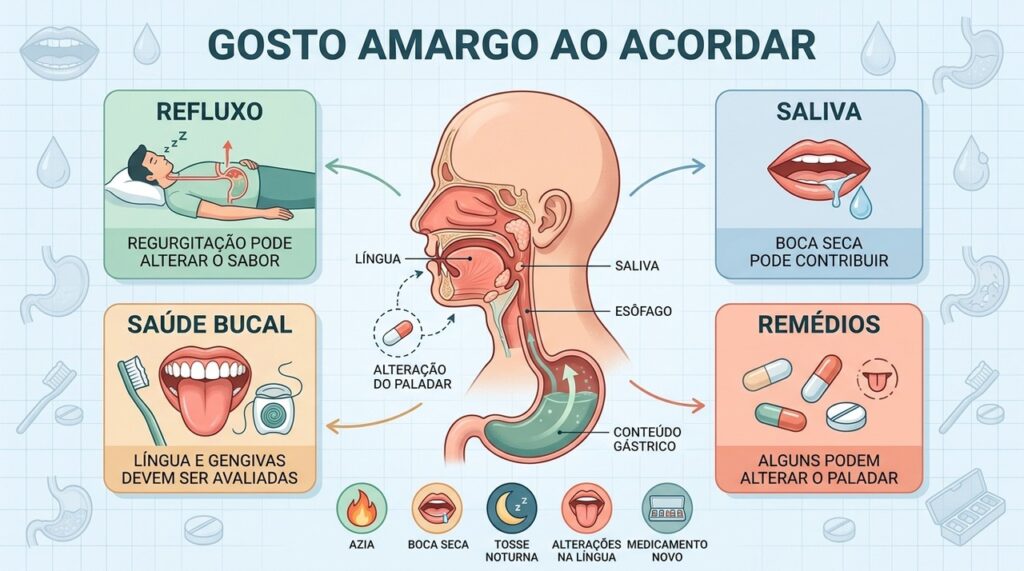 Refluxo, saliva, saúde bucal e medicamentos estão entre as possíveis causas do sintoma.