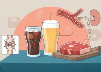 A gota em homens adultos vai além da carne vermelha e também envolve as bebidas adoçadas com frutose, que contribuem para elevar o ácido úrico