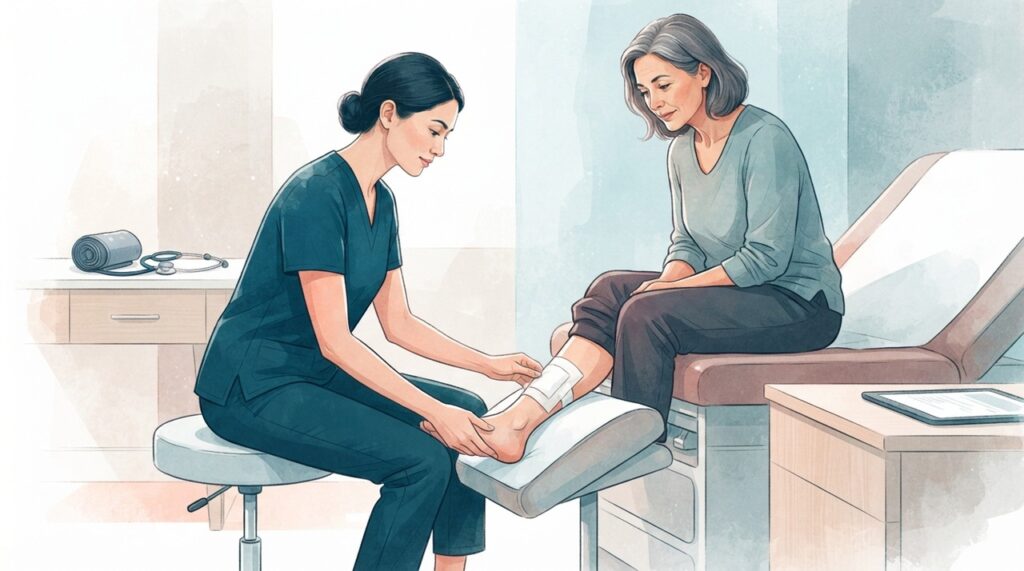 Diabetes, alterações da circulação, infecção e pressão repetida estão entre os fatores que podem dificultar a cicatrização.