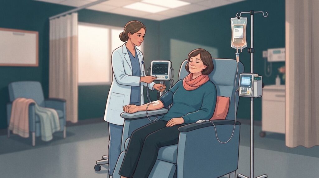 A administração intravenosa da dipirona exige mais cuidado porque pode favorecer quedas mais bruscas da pressão.