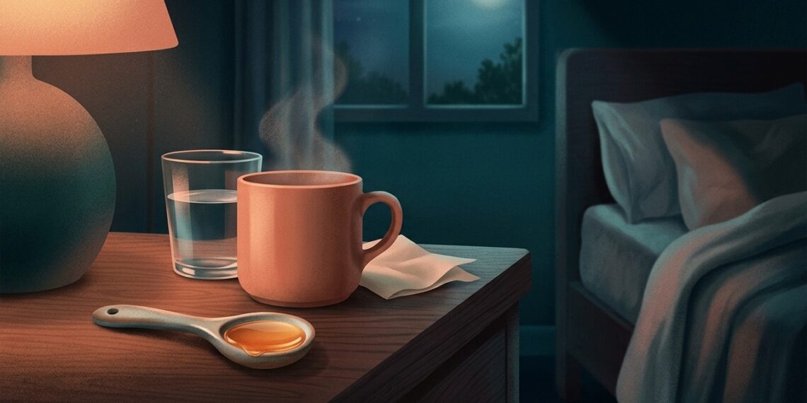 Tomar uma colher de mel antes de dormir: a alternativa natural que acalma a tosse noturna