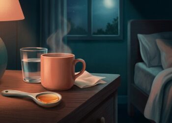 Tomar uma colher de mel antes de dormir: a alternativa natural que acalma a tosse noturna