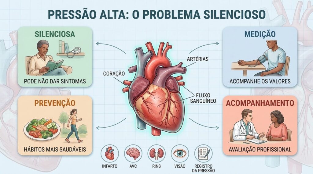 Conheça os riscos da pressão alta, os cuidados na medição e a importância do acompanhamento médico.