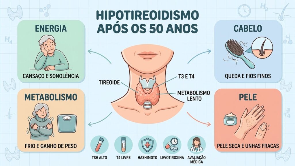 Conheça os sinais do hipotireoidismo, os exames TSH e T4 livre e as opções de tratamento.