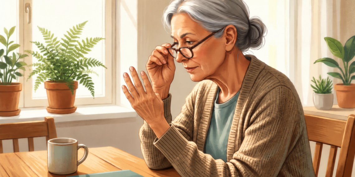 Linhas verticais nas unhas podem ficar mais aparentes com a idade, principalmente quando há ressecamento e fragilidade.