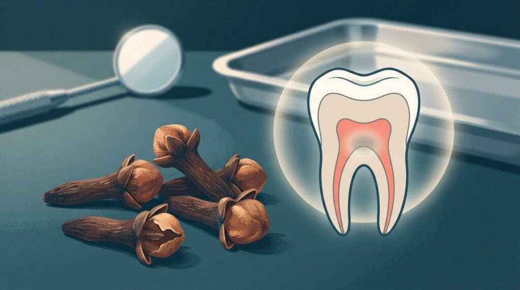 O eugenol presente no cravo-da-índia ajuda a explicar por que ele é usado tradicionalmente para aliviar temporariamente a dor de dente.