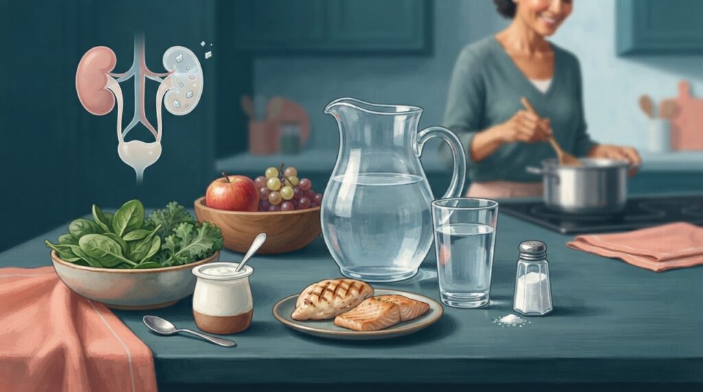 Prevenir pedras nos rins não significa cortar indiscriminadamente cálcio, vegetais ou outros alimentos nutritivos.
