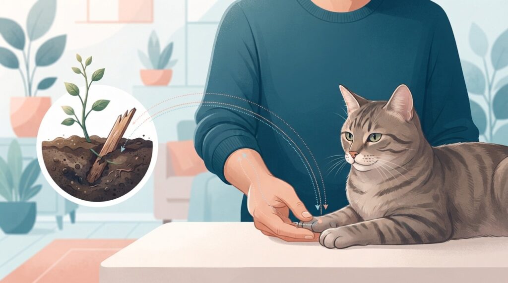 A esporotricose pode ser transmitida por gatos infectados e também pelo contato com materiais contaminados do ambiente.