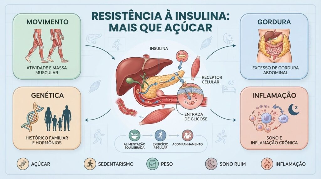 O cuidado combina alimentação equilibrada, movimento regular, controle do peso e acompanhamento profissional.
