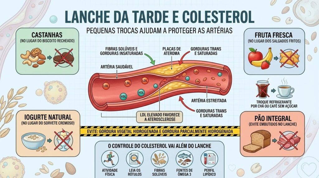 Trocas no lanche reduzem gorduras ruins e ajudam a proteger as artérias.
