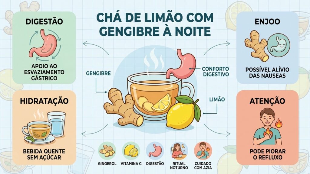 Conheça os possíveis benefícios digestivos do chá e os cuidados para consumi-lo à noite.