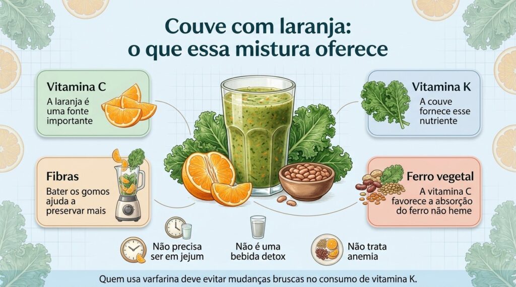 A mistura fornece nutrientes, mas não precisa ser tomada em jejum nem substitui o tratamento de anemia.