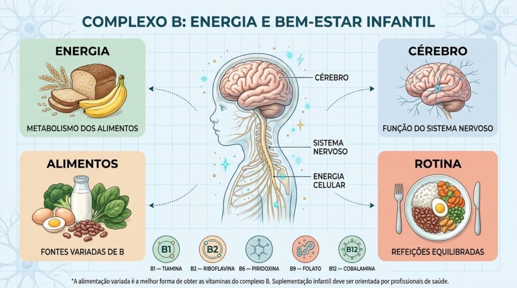 Veja como as vitaminas do complexo B atuam e quais alimentos ajudam a compor refeições variadas.
