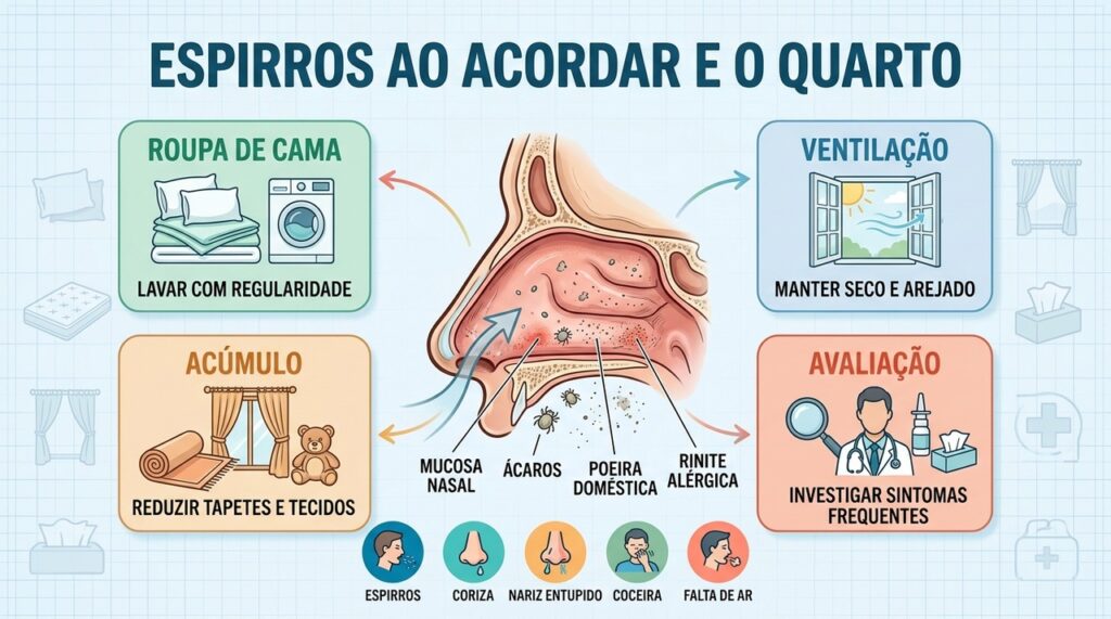 Ventilação, lavagem e redução de tecidos ajudam no controle dos ácaros.