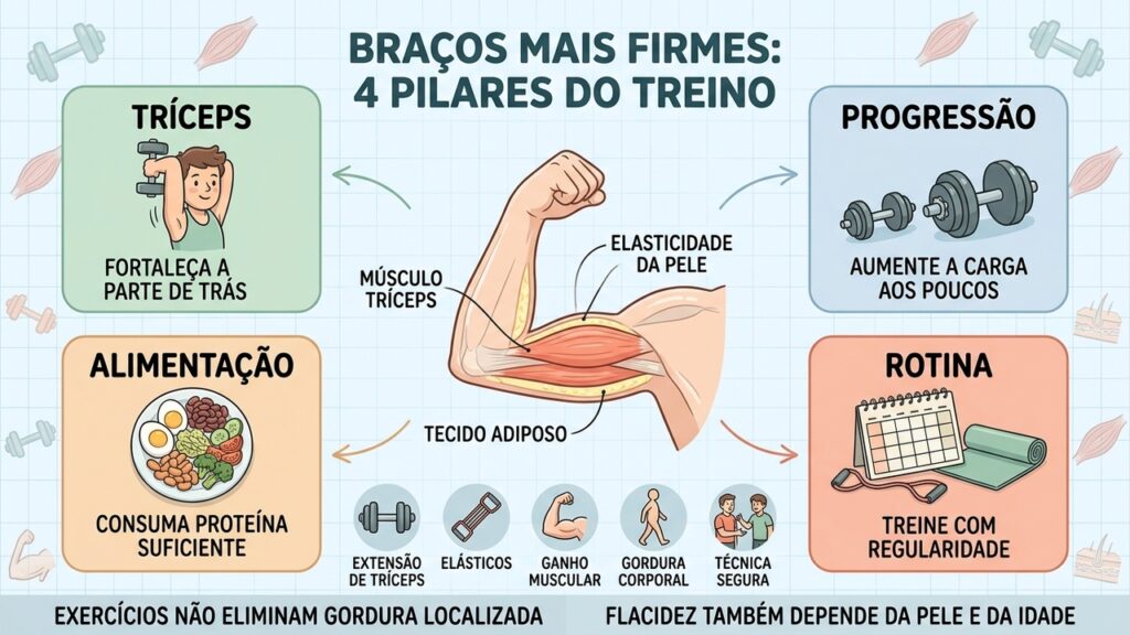 Flacidez nos braços pode melhorar com este tipo de exercício