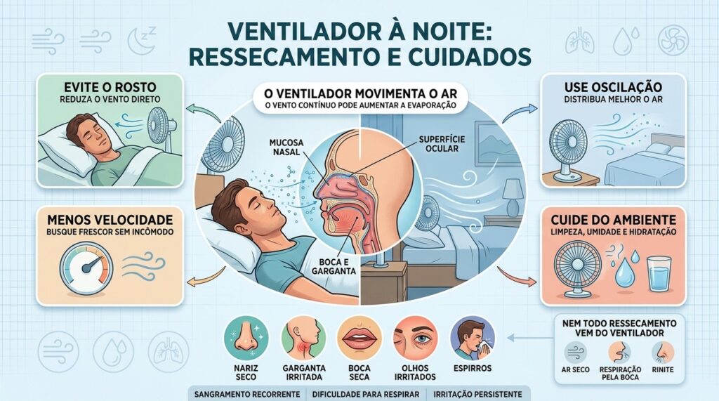 Direção, velocidade, umidade e limpeza ajudam a reduzir desconfortos causados pelo vento.
