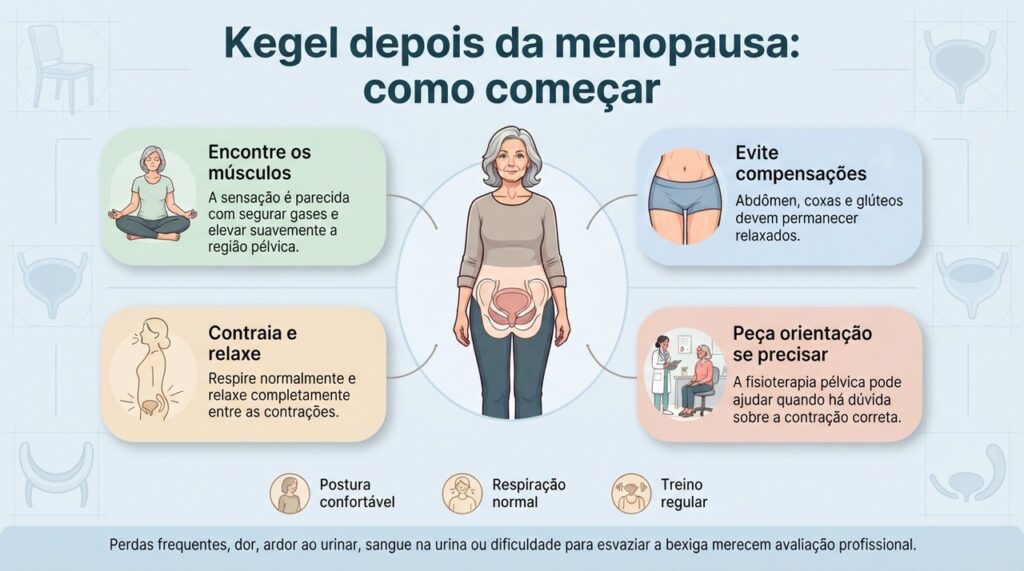 O treinamento do assoalho pélvico deve priorizar a contração correta, o relaxamento e a regularidade.