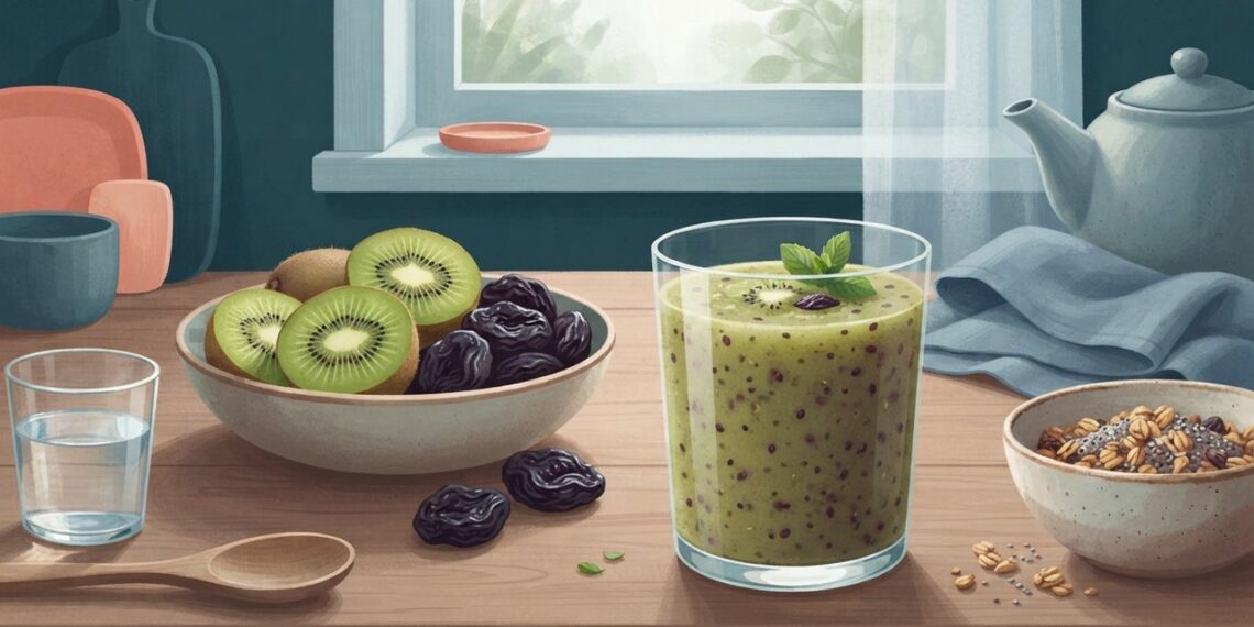 Kiwi e ameixa batidos: qual a vantagem e por que ajudam o intestino preso