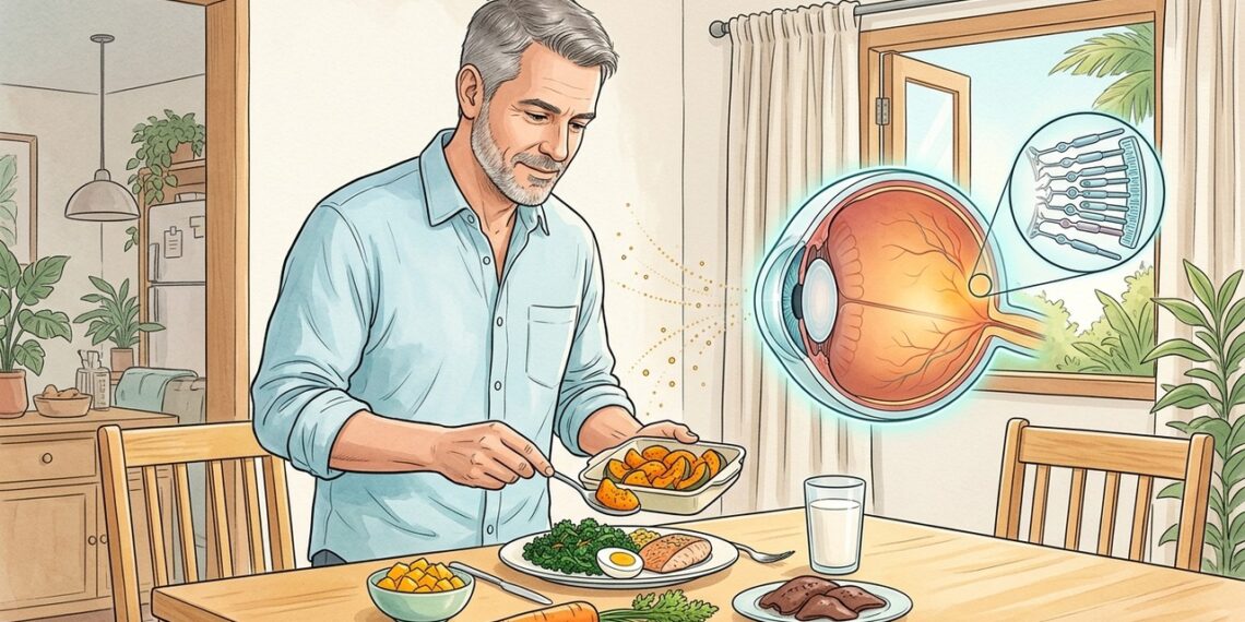Quais alimentos fornecem vitamina A para os olhos
