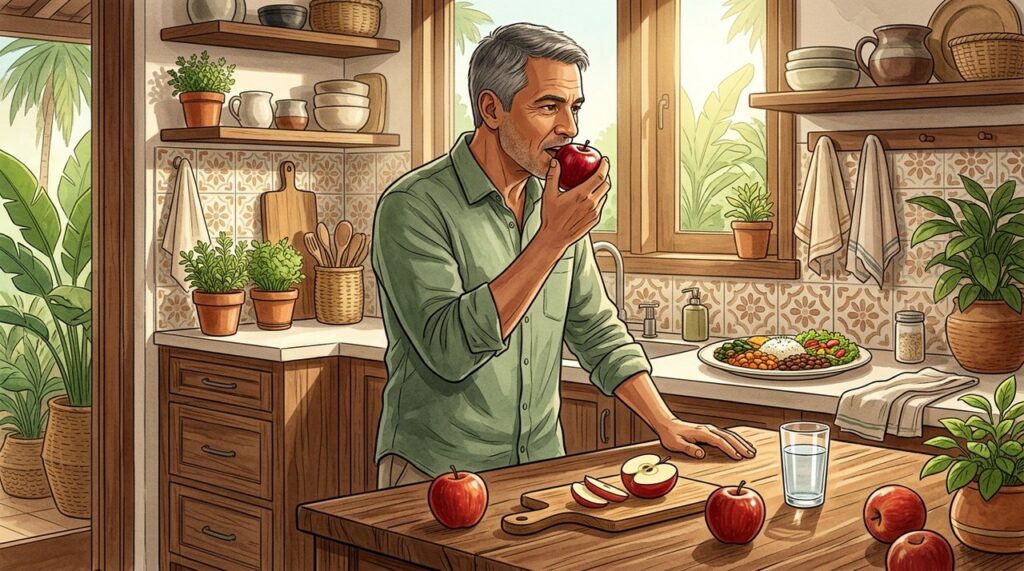 Comer a fruta antes da refeição pode ajudar a moderar a fome.