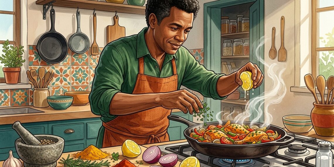 Temperar com ervas e especiarias reduz a necessidade de sal sem sacrificar o sabor