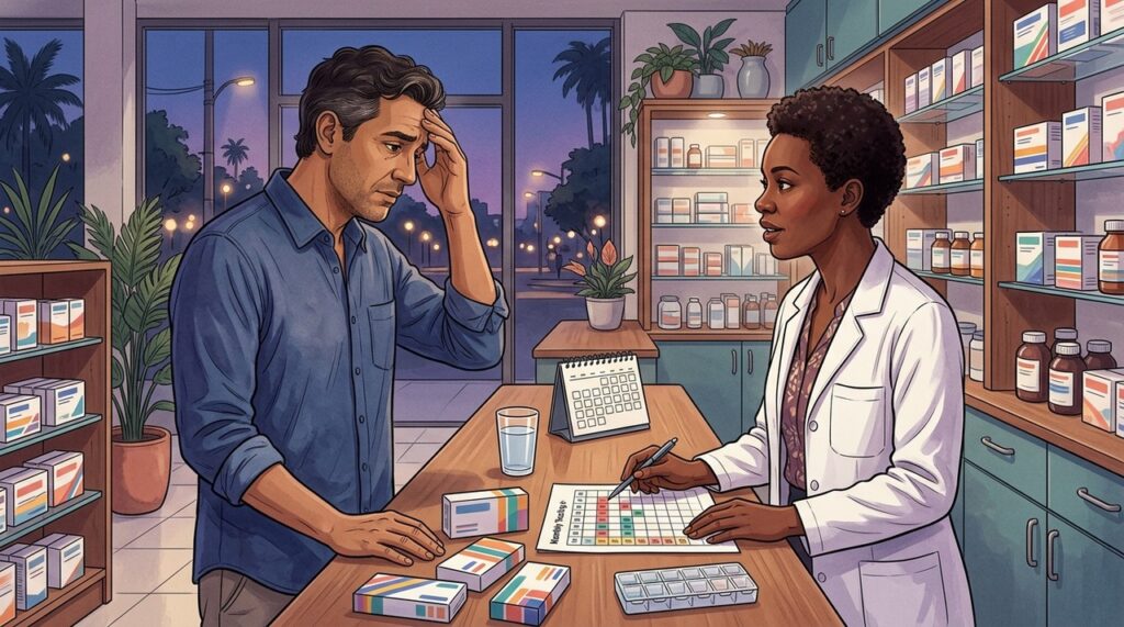 Contar os dias de uso ajuda a identificar um padrão preocupante de automedicação.