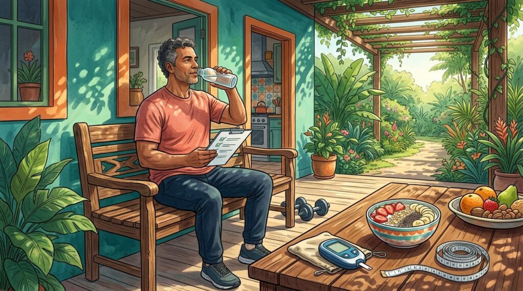 Alimentação, exercício e controle do peso podem mudar a trajetória do pré-diabetes.