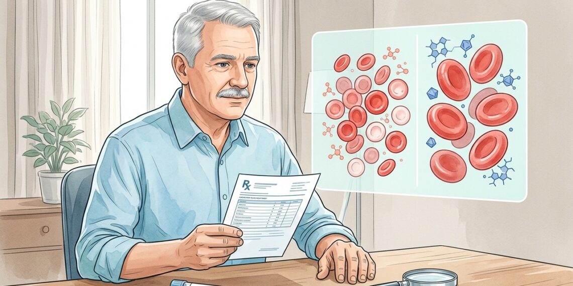 O que distingue a anemia por falta de ferro da anemia por falta de B12
