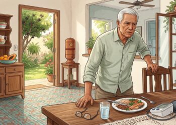 Tontura depois do almoço pode ter relação com uma queda de pressão durante a digestão