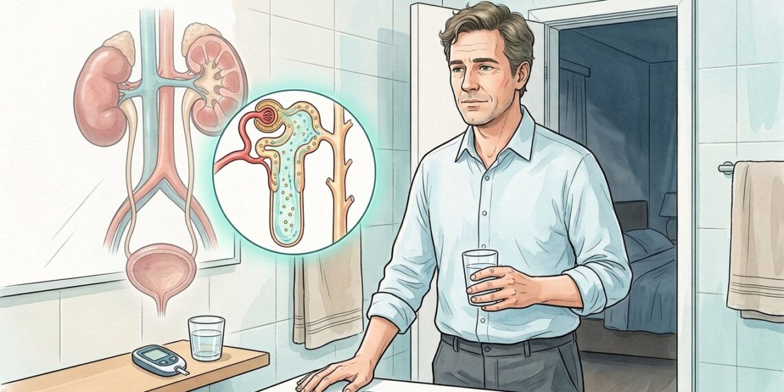 Por que a glicose alta faz a pessoa urinar mais, inclusive à noite