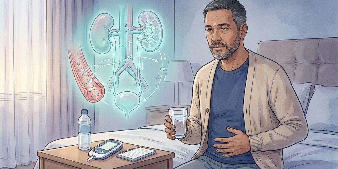 Acordar muitas vezes para urinar à noite pode ter relação com o açúcar no sangue