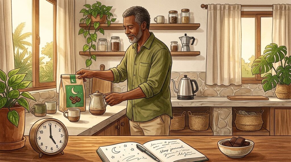 Ajustar o horário da cafeína favorece noites mais tranquilas e reparadoras.