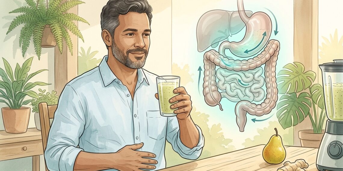 Pera com casca combinada com gengibre pode aliviar a sensação de intestino preso