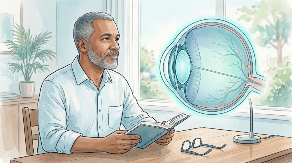 Boa iluminação, pausas visuais e distância adequada tornam a leitura mais confortável após os 40.