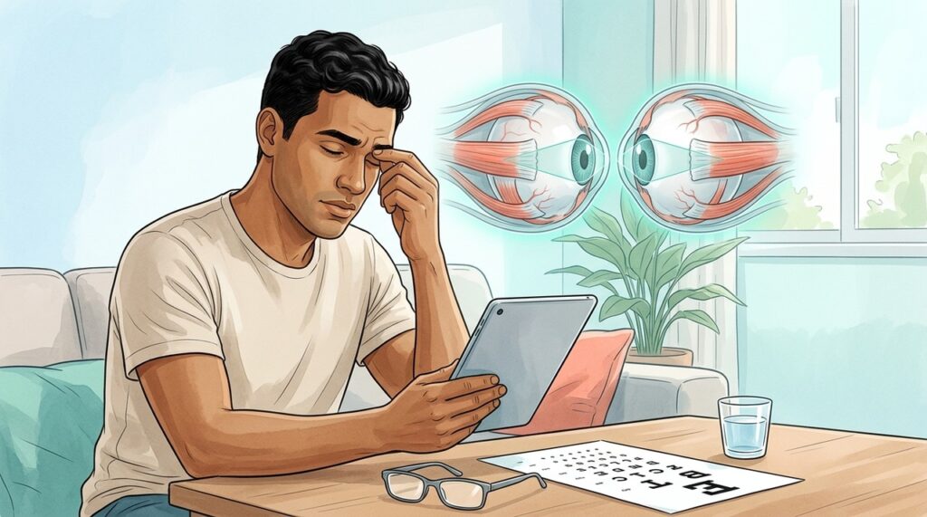 Vista cansada, visão embaçada e necessidade de apertar os olhos merecem avaliação oftalmológica.
