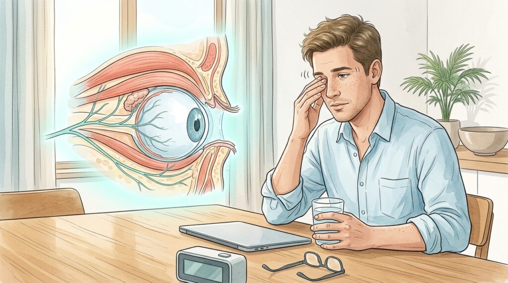 Pausas das telas, sono regular e menos cafeína ajudam a controlar o tremor palpebral.