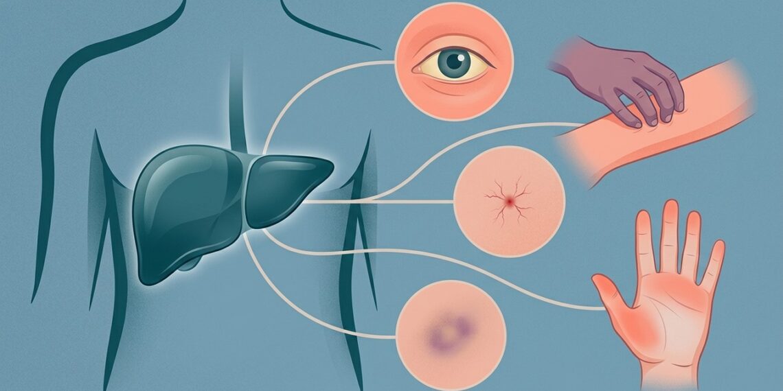 5 sinais de problemas no fígado perceptíveis na pele