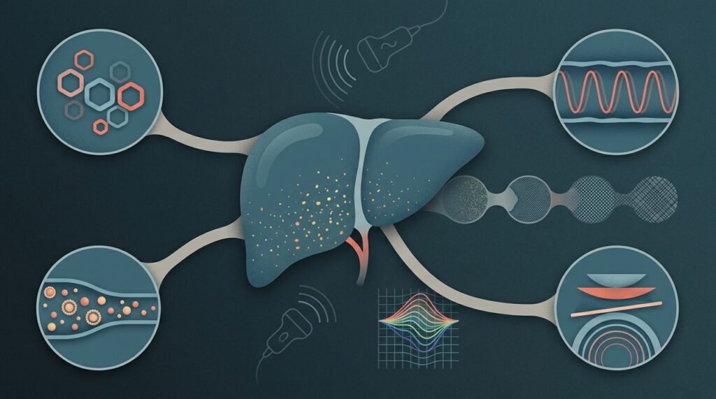 Pesquisas atuais focam não só na gordura no fígado, mas também no risco de inflamação, fibrose e alterações metabólicas associadas.