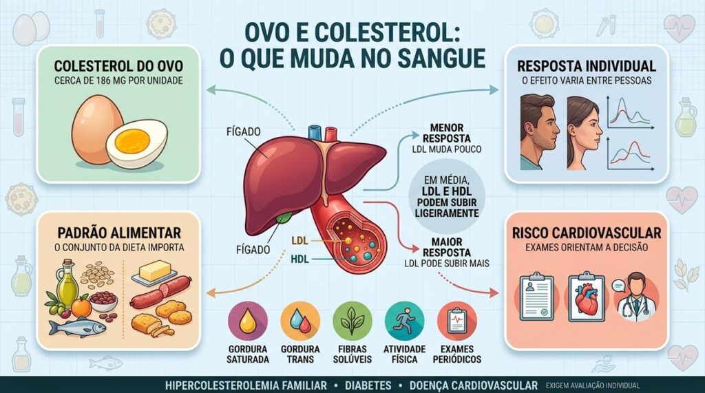 Ensaios mostram pequenas mudanças em LDL e HDL, com grande variação individual.
