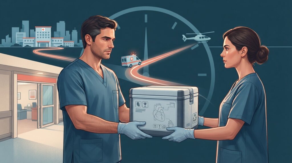 O resfriamento desacelera o metabolismo do coração doado, mas não interrompe completamente os danos da isquemia.
