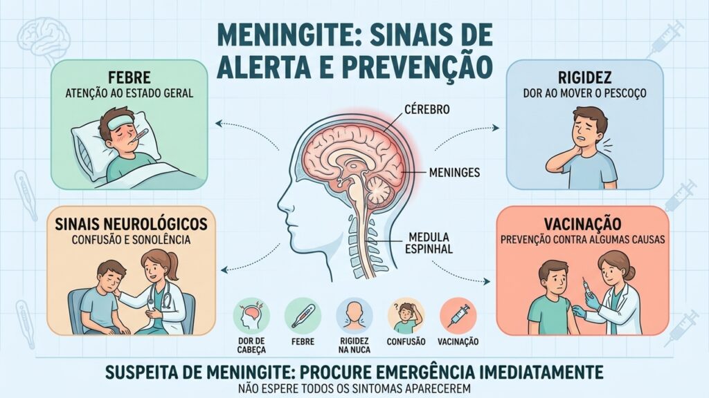 Reconheça sinais de alerta, entenda a inflamação das meninges e saiba como a vacinação ajuda na prevenção.