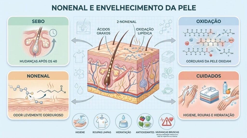 Sebo, oxidação e cuidados cotidianos ajudam a explicar e controlar o odor natural.