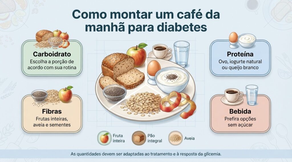 Não é preciso eliminar carboidratos: a composição da refeição e as porções fazem diferença.