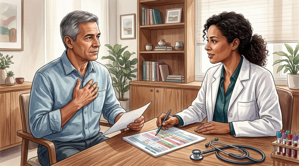 Quem já trata colesterol deve discutir as novas metas com o cardiologista.