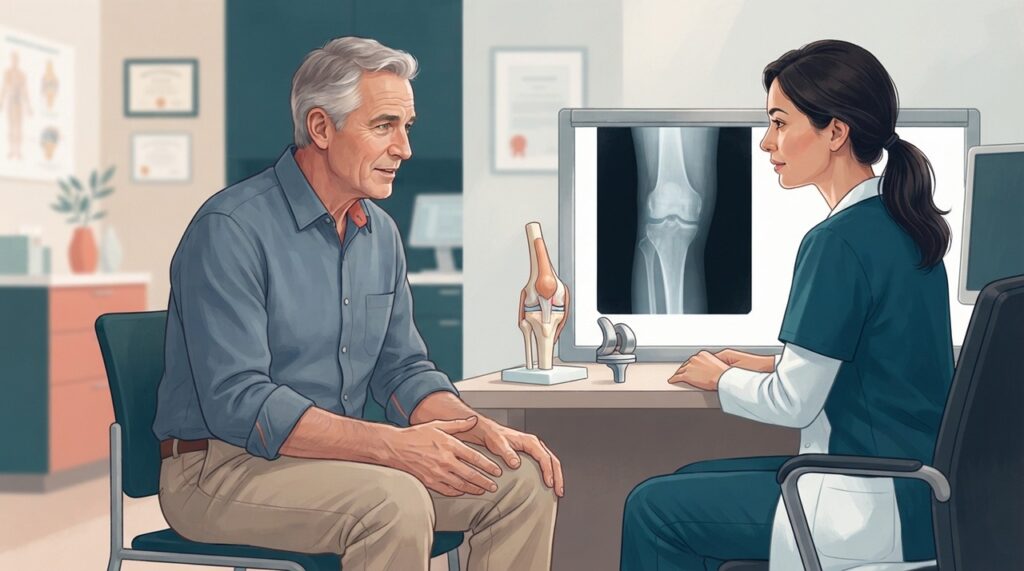 Dificuldade persistente para caminhar, subir escadas ou levantar da cadeira pode pesar na decisão sobre a cirurgia.