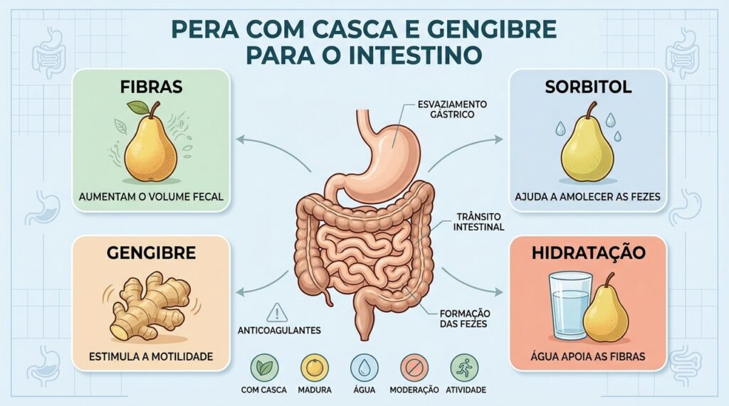 Fibras, sorbitol, gengibre e hidratação formam os principais cuidados contra o intestino preso.