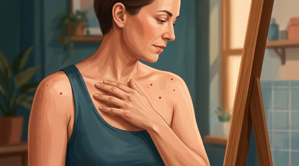 Angiomas rubi costumam aumentar em número ao longo dos anos e, na maioria das vezes, não precisam de tratamento.