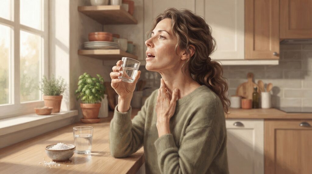 Água, bebidas mornas e mel podem trazer conforto, mas antibióticos não devem ser usados por conta própria.