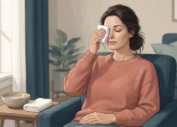 Fazer compressa morna no olho com terçol: qual o benefício e por que o calor ajuda a drenar o incômodo